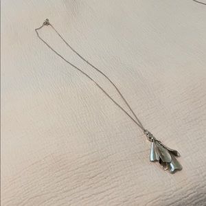 Silver lucky brand pendant necklace